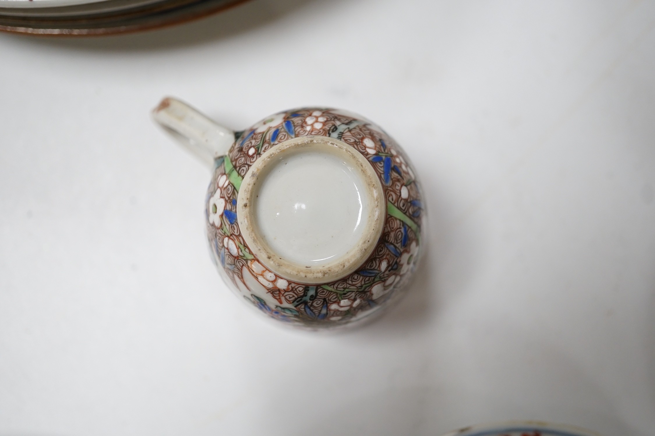 A group of 18th century Chinese export vases, bowls, cups, plates etc. vases 20cms high (20)